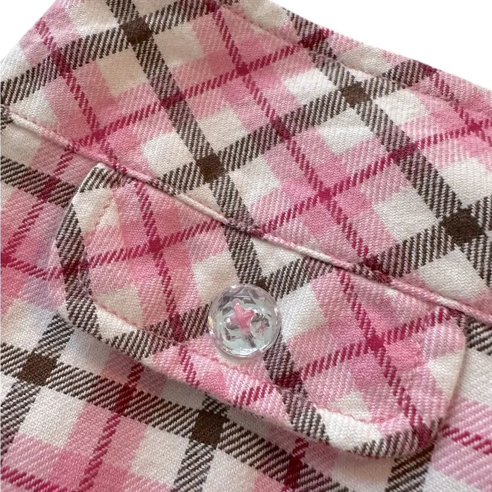 GYMBOREE Skirt Girls Plaid Holiday Pink Size 7 NWT
